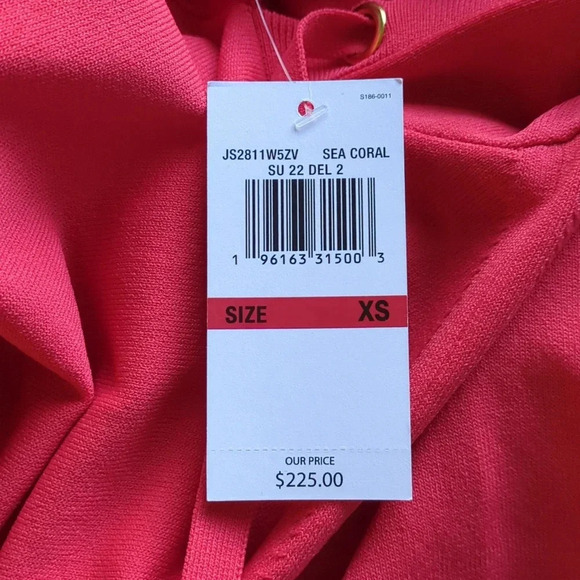 Michael Kors Coral Logo Tape Hoodie Dress - Picture 8 of 9